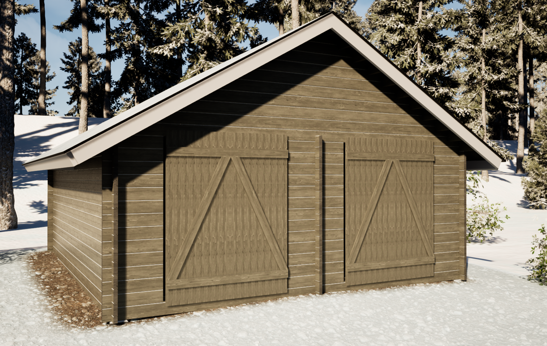 LP Garden S-XXL (25 m²) Suoraseinäinen pihavarasto kuva 4