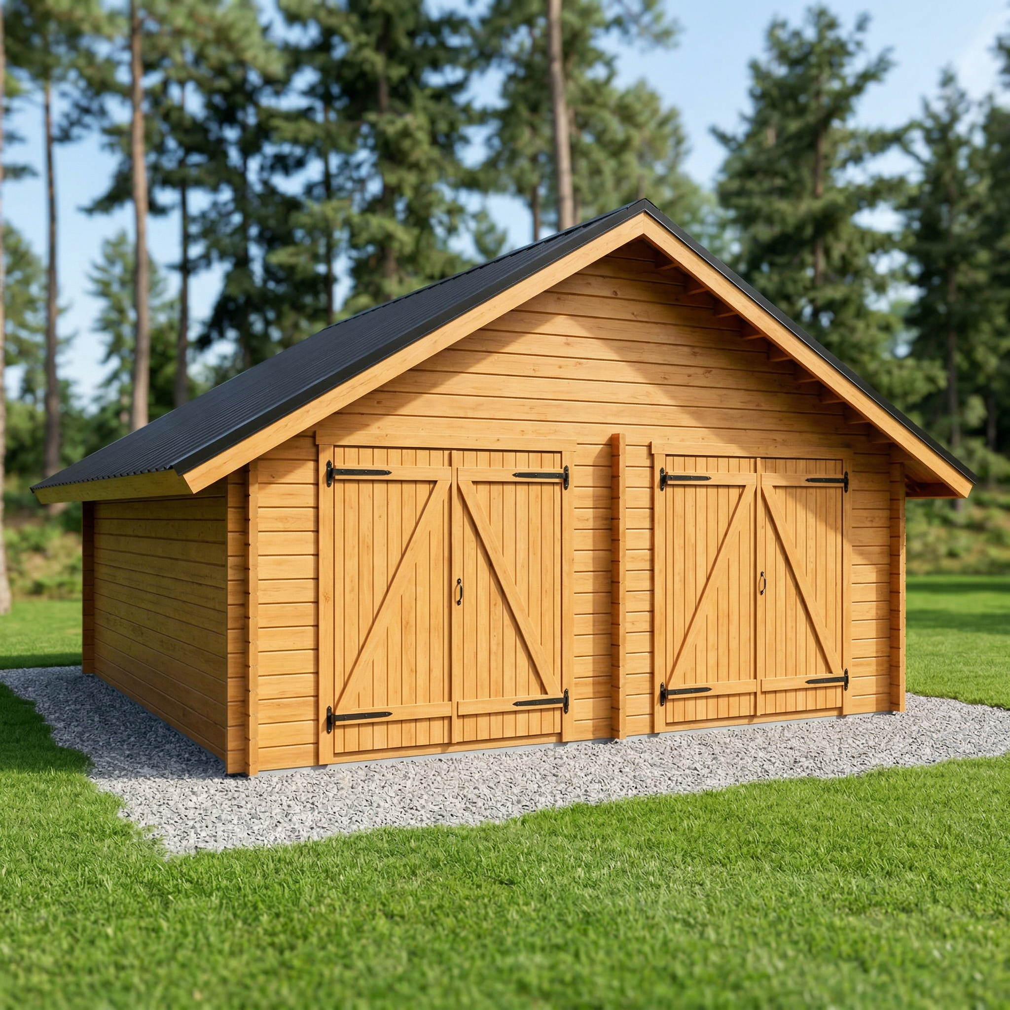 LP Garden S-XXL (25 m²) Suoraseinäinen pihavarasto kuva 3