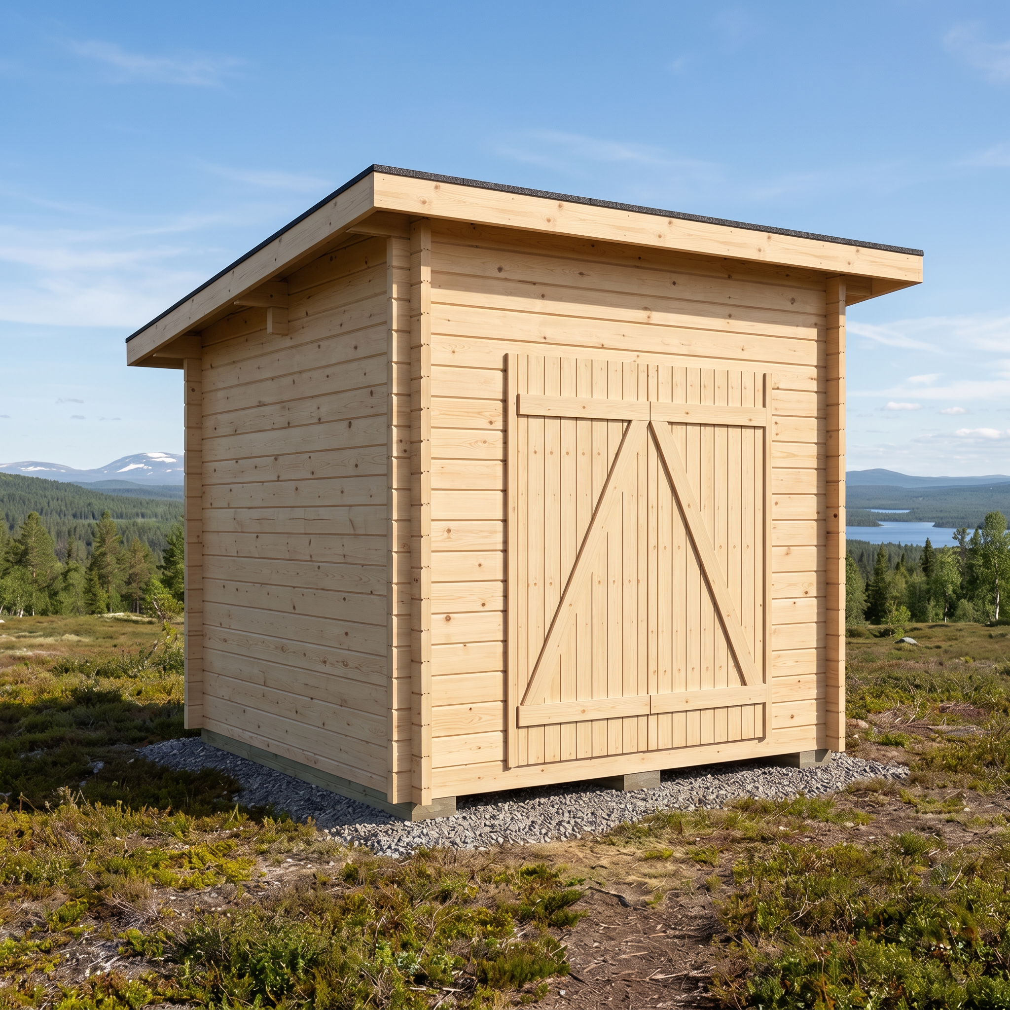 Timmerlåda PS-S Pulpettak 6,7m² - Timmerlador - 6424110257095 - 1