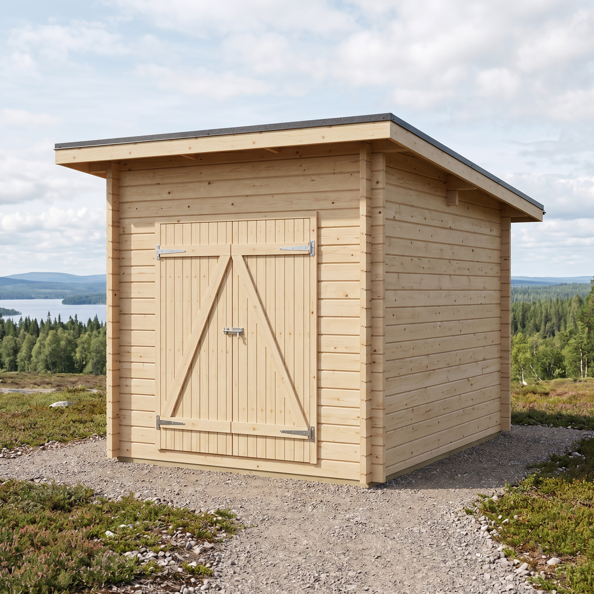 Timmerlåda PS-S Pulpettak 6,7m² - Timmerlador - 6424110257095 - 2