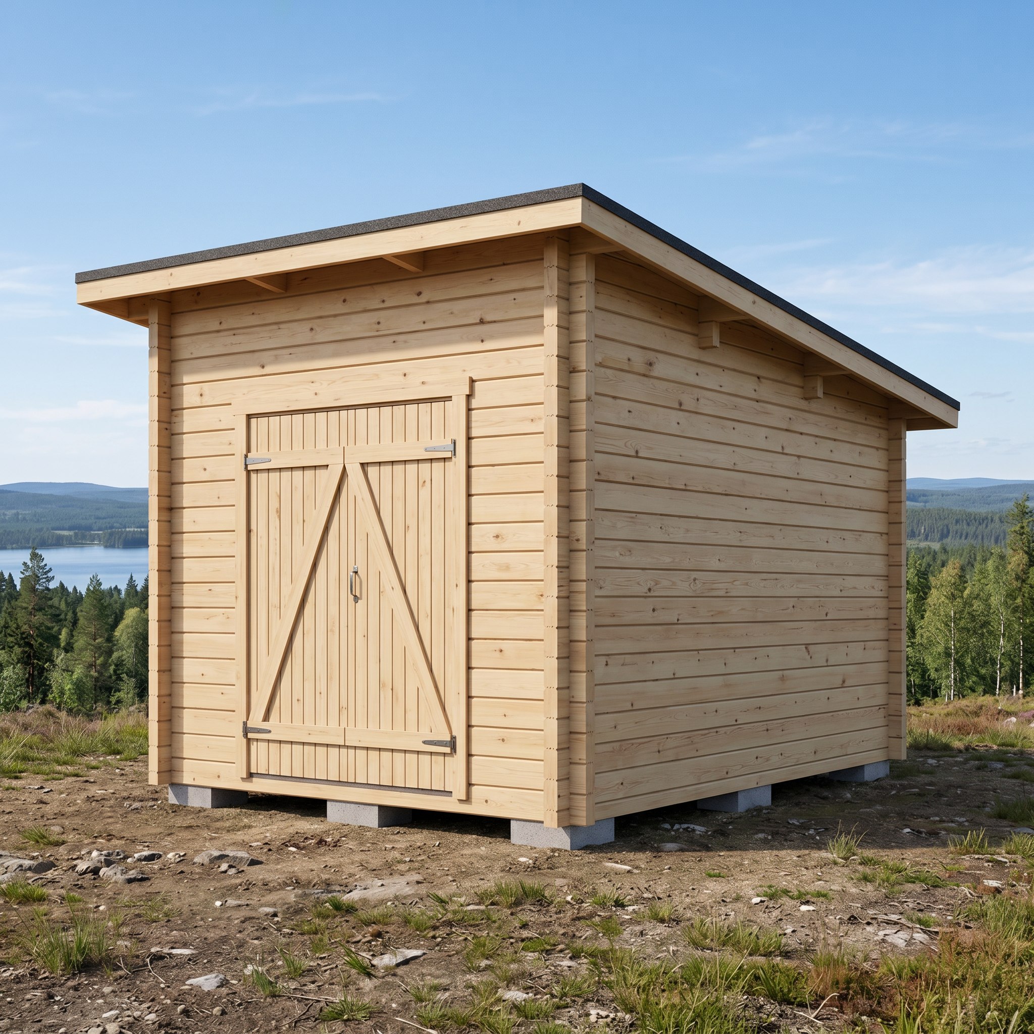 Timmerlador PS-M Pulpettak 10,5m² - Timmerlador - 6424110257101 - 1