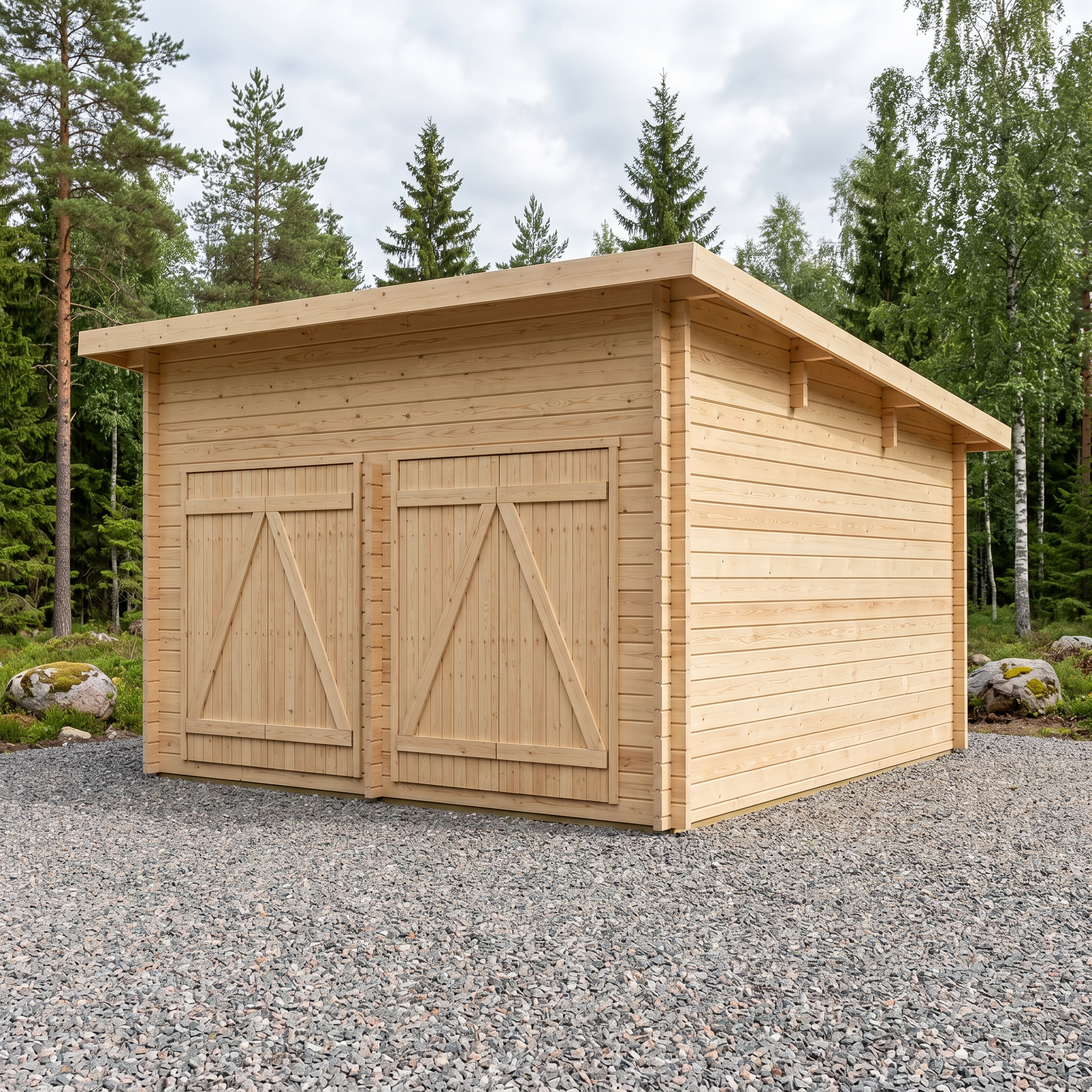 Timmerlada PS-L Pulpettetak 16,8m² - Timmerlador - 6424110257118 - 2