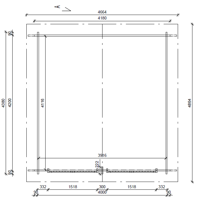 Timmerlada PS-L Pulpettetak 16,8m² - Timmerlador - 6424110257118 - 3