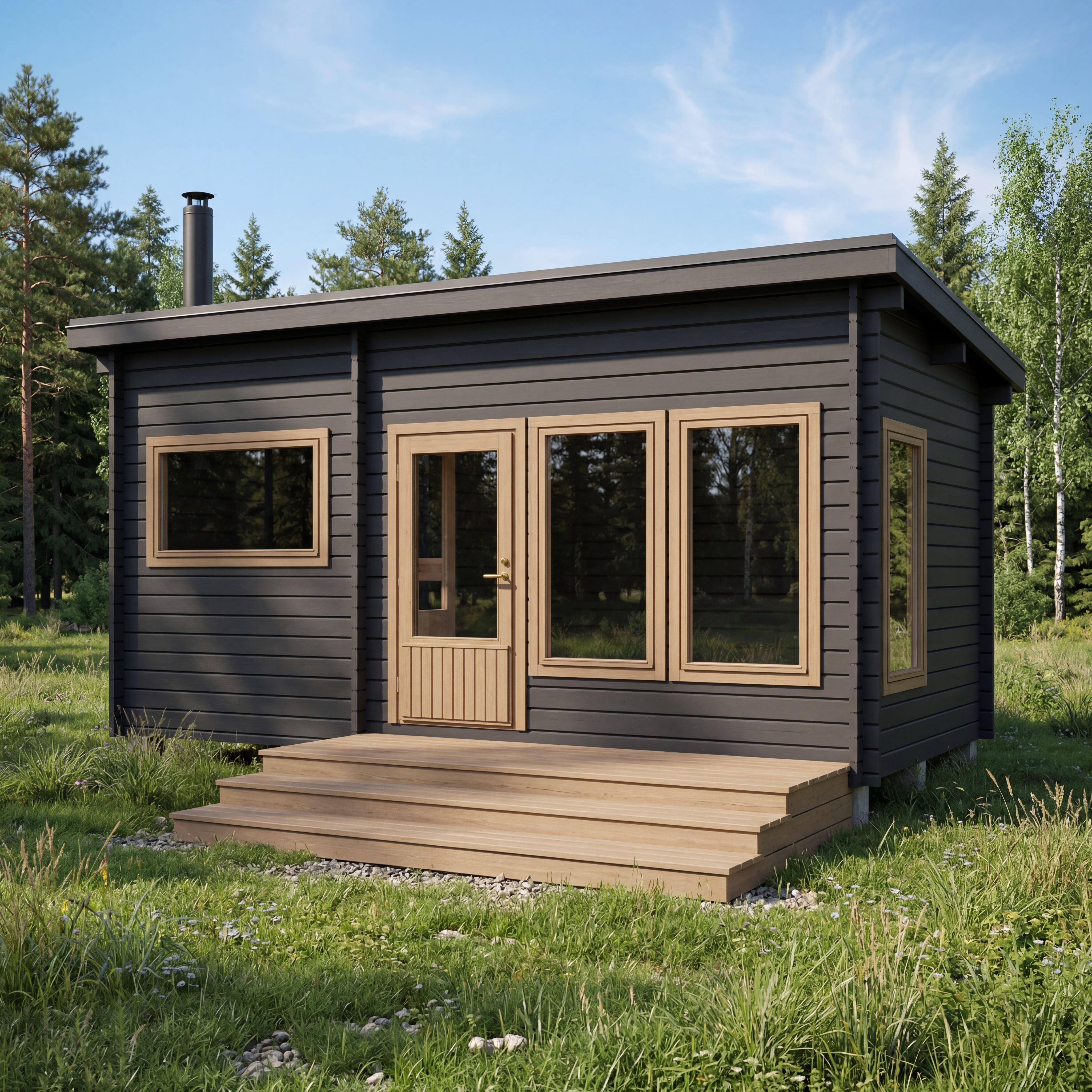Pihasauna Saana 15 - Tynnyrisaunat ja Hirsisaunat - 6424110257316 - 1