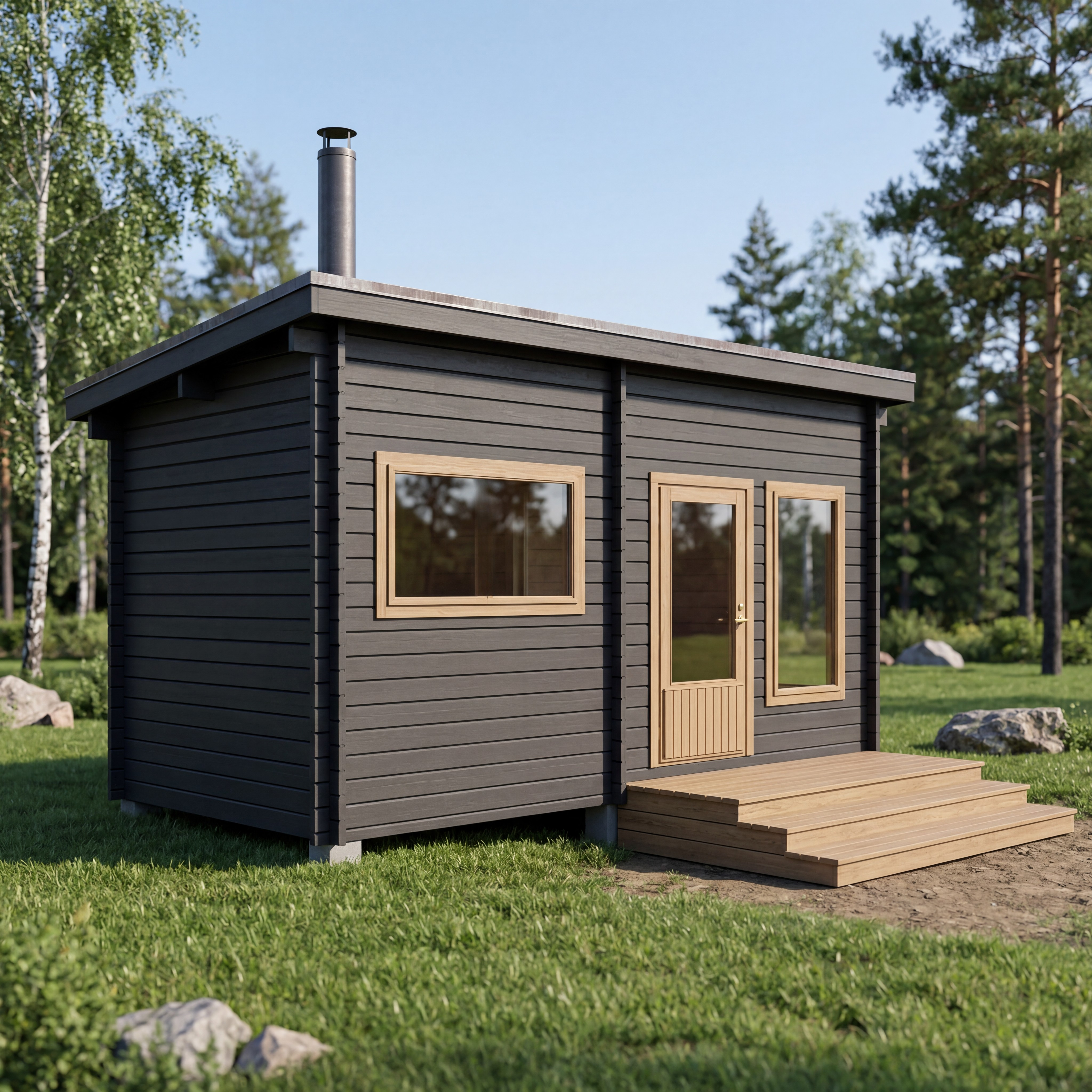Gårdsbastu Saana 12 - Utomhusbastun - 6424110257309 - 1