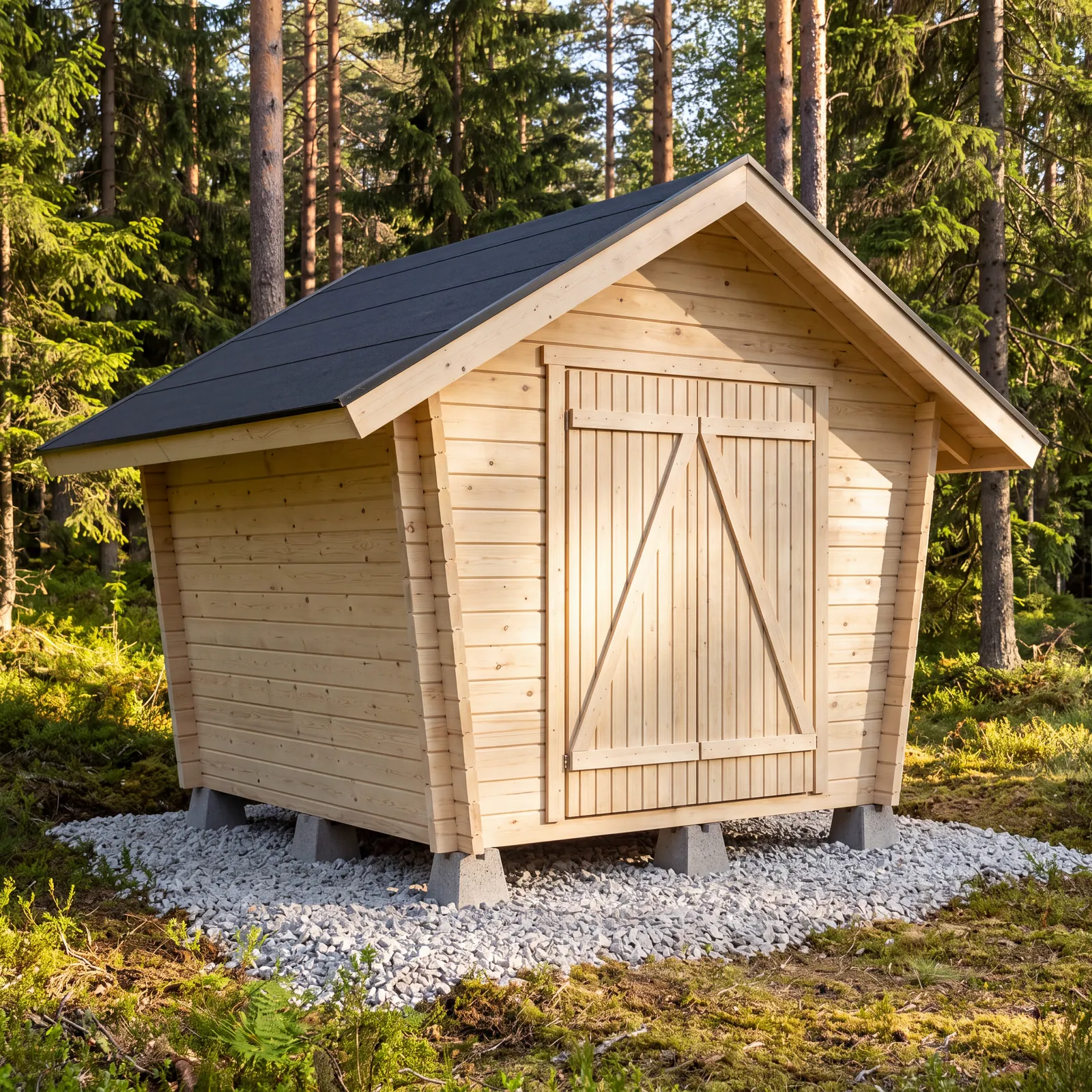 LP Garden U-S (6,3 m²) Vinoumpiseinäinen pihavarasto