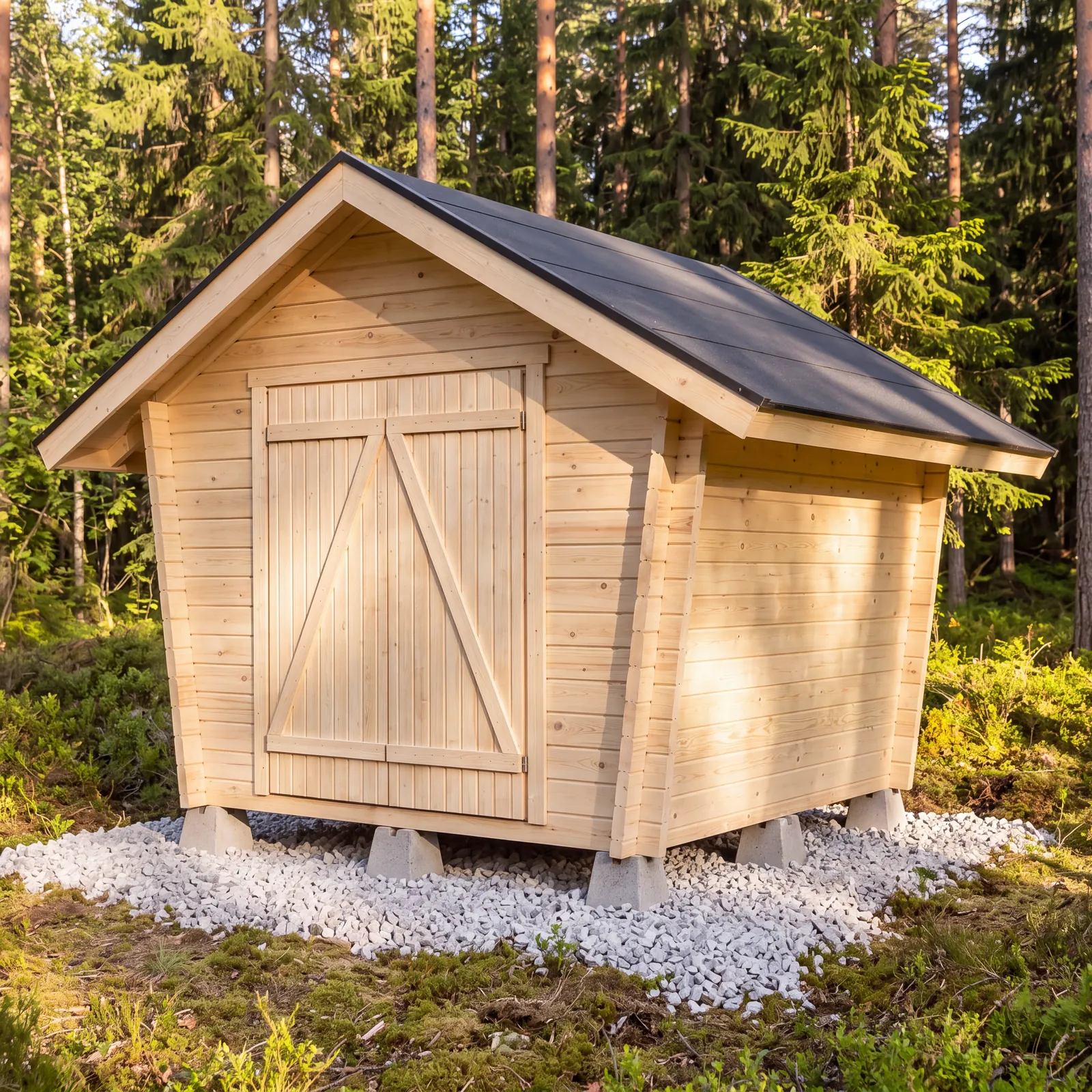 LP Garden U-S (6,3 m²) Vinoumpiseinäinen pihavarasto kuva 2
