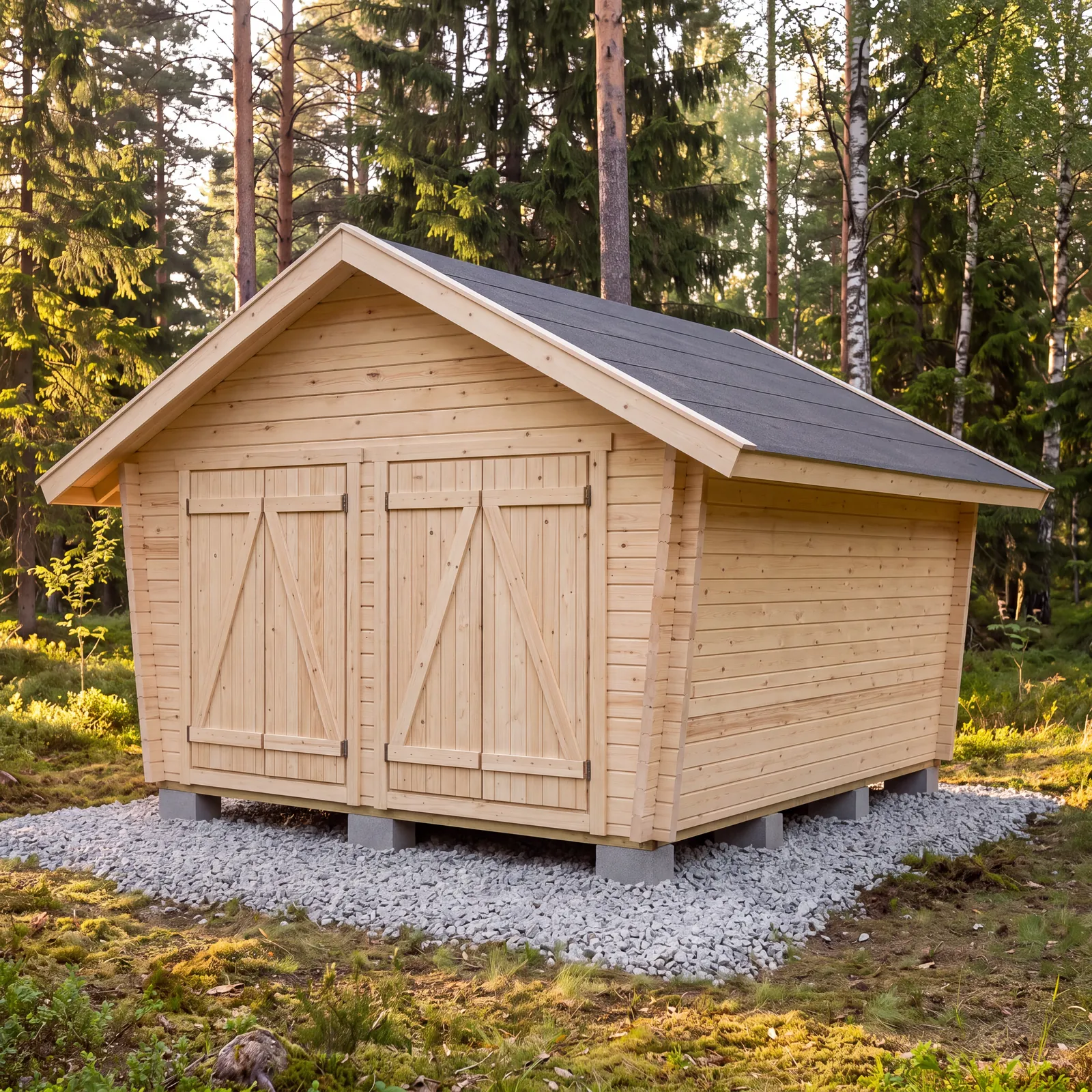 LP Garden U-L (16 m²) Vinoumpiseinäinen pihavarasto kuva 2