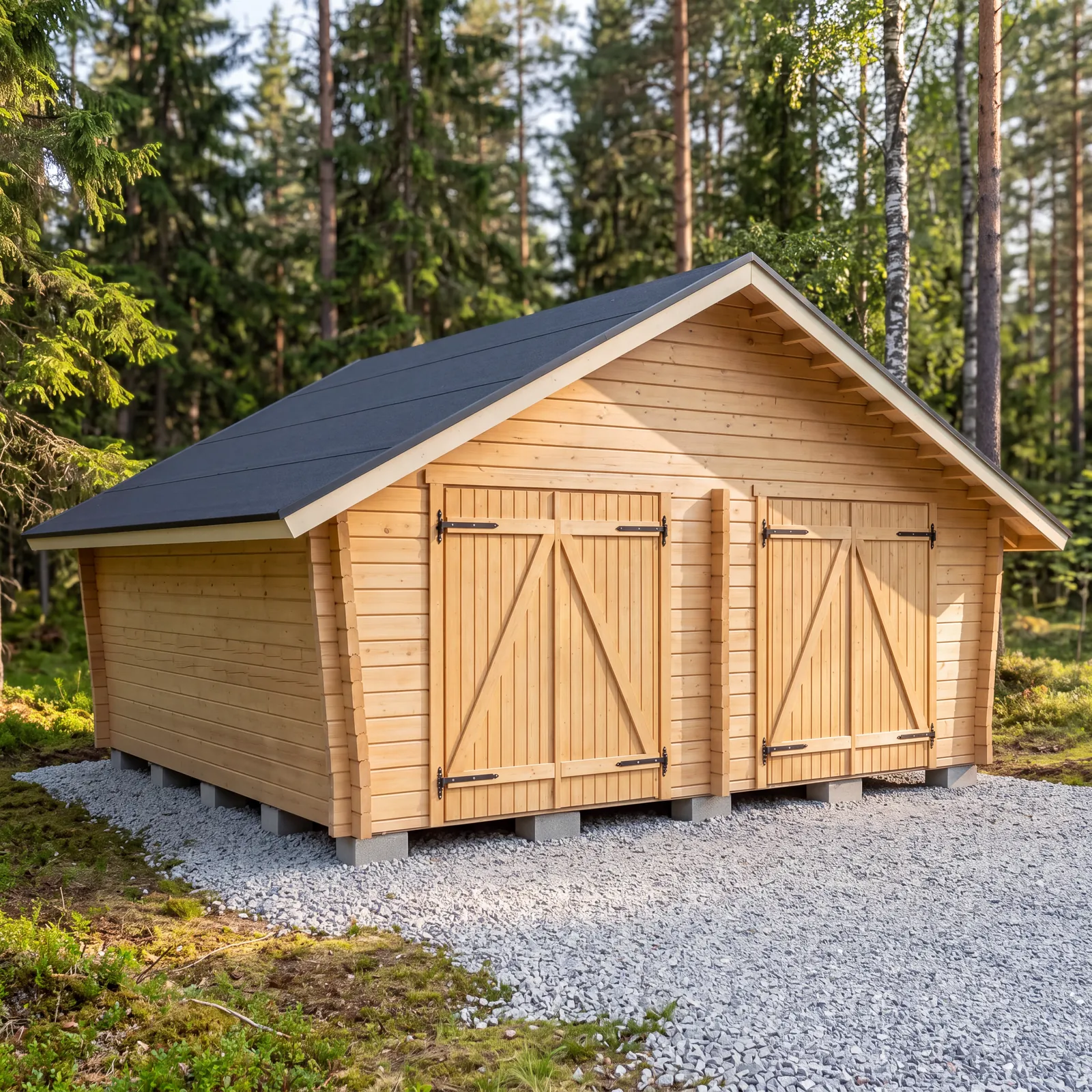 LP Garden U-XXL (25 m²) Vinoumpiseinäinen pihavarasto