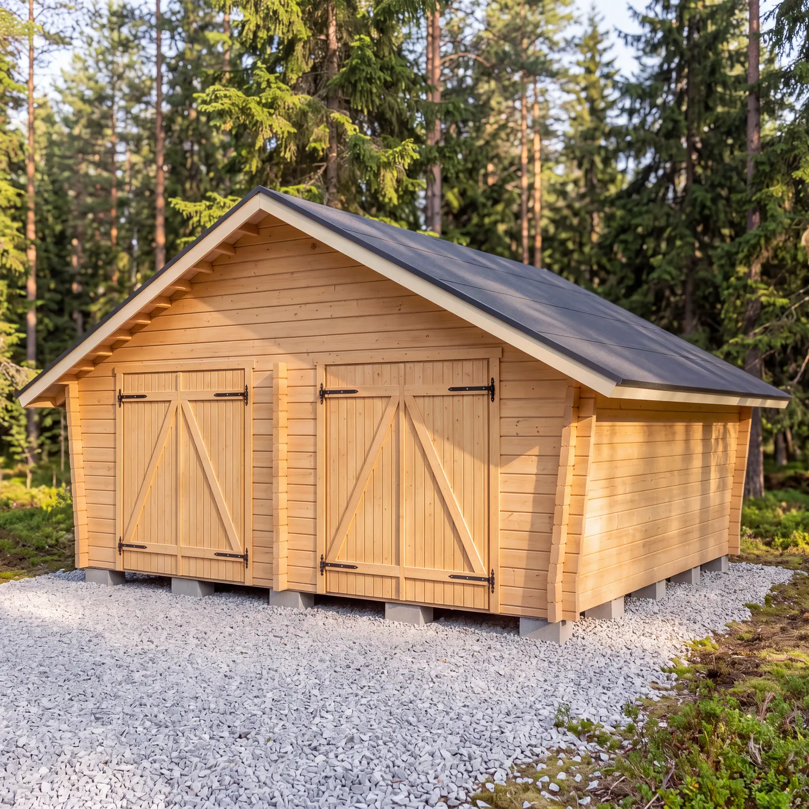 LP Garden U-XXL (25 m²) Vinoumpiseinäinen pihavarasto kuva 2
