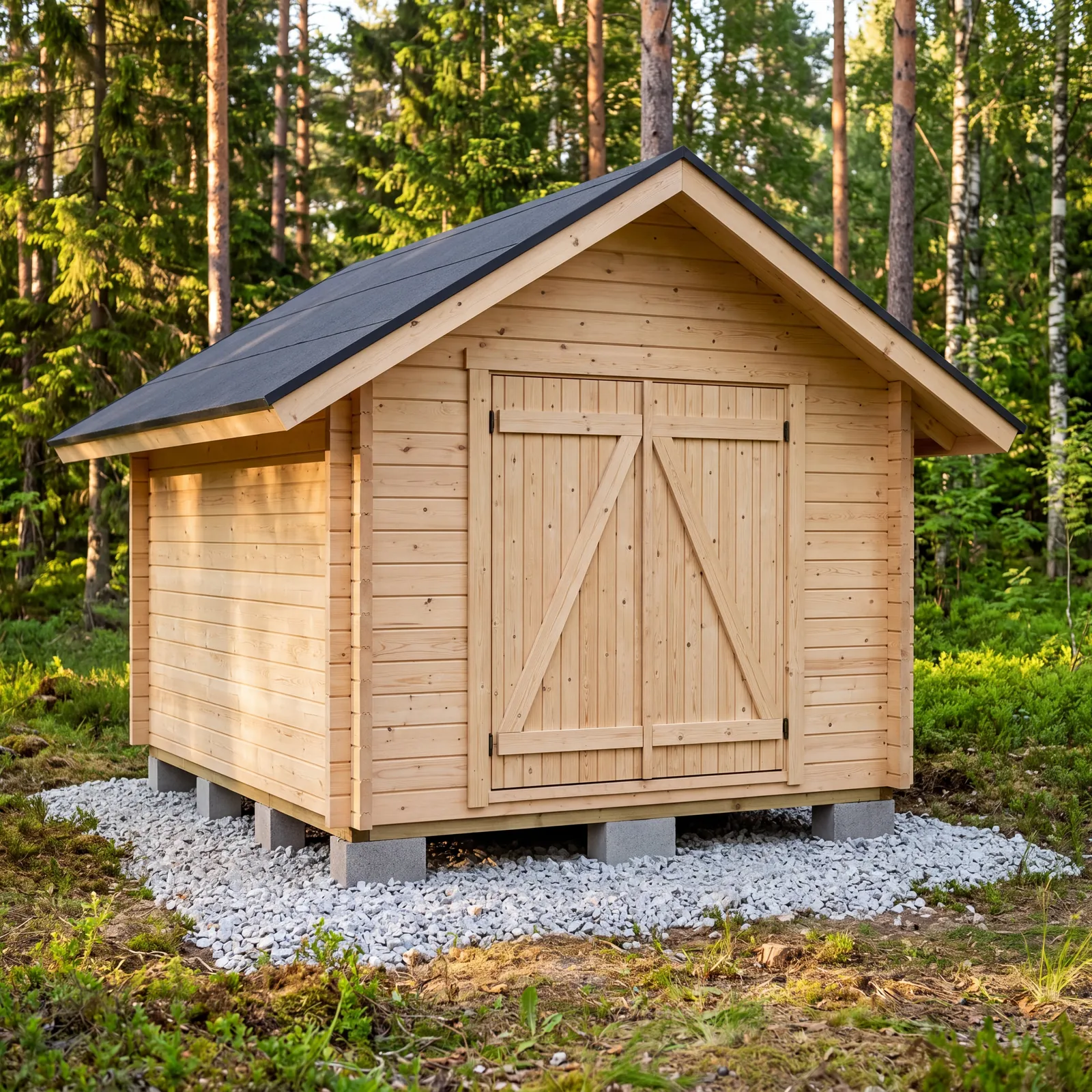 LP Garden S-M (10,5 m²) Suoraseinäinen pihavarasto