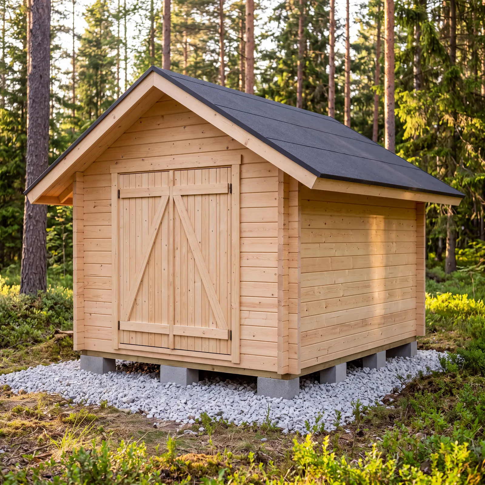 LP Garden S-M (10,5 m²) Suoraseinäinen pihavarasto kuva 2