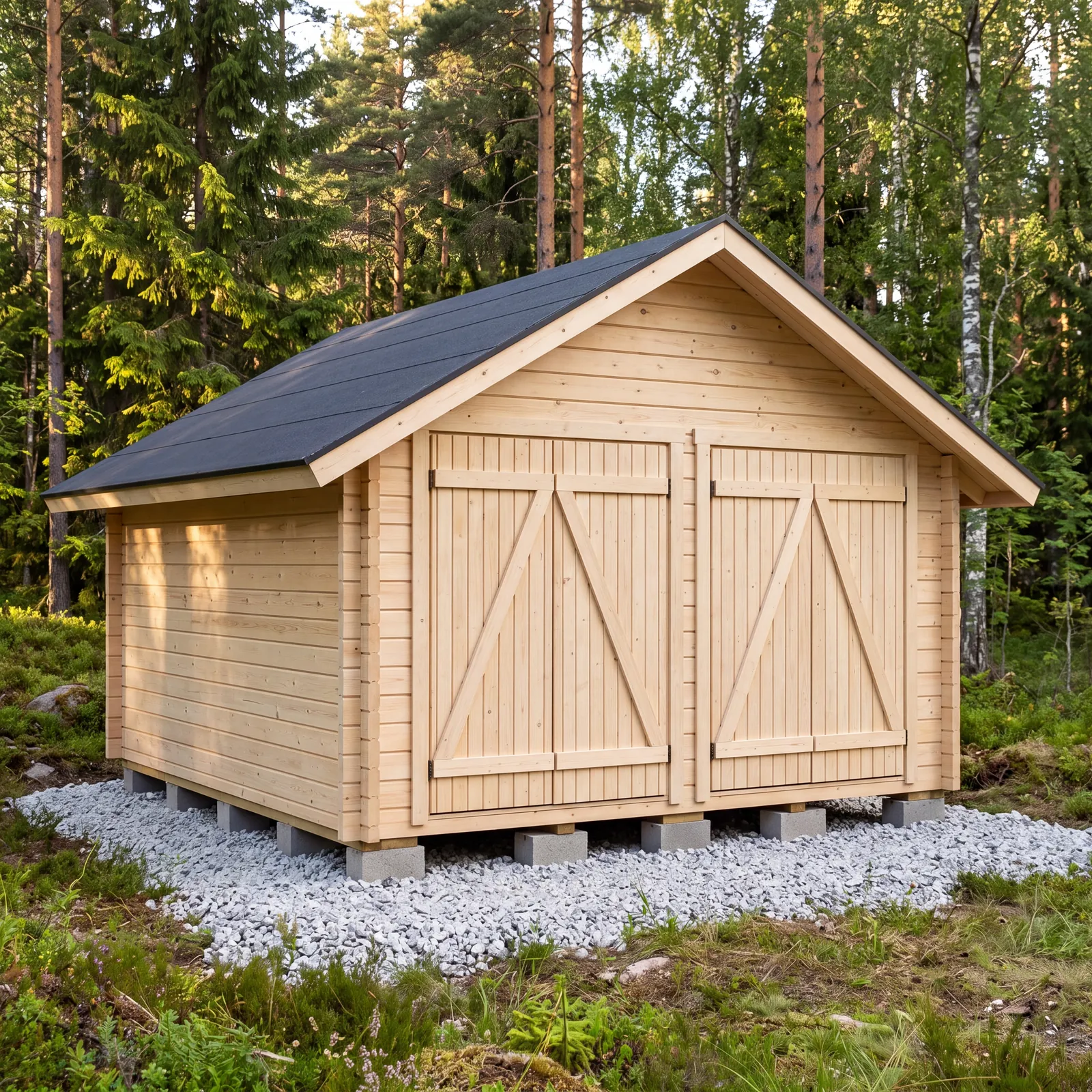 LP Garden S-L (16,4 m²) Suoraseinäinen pihavarasto