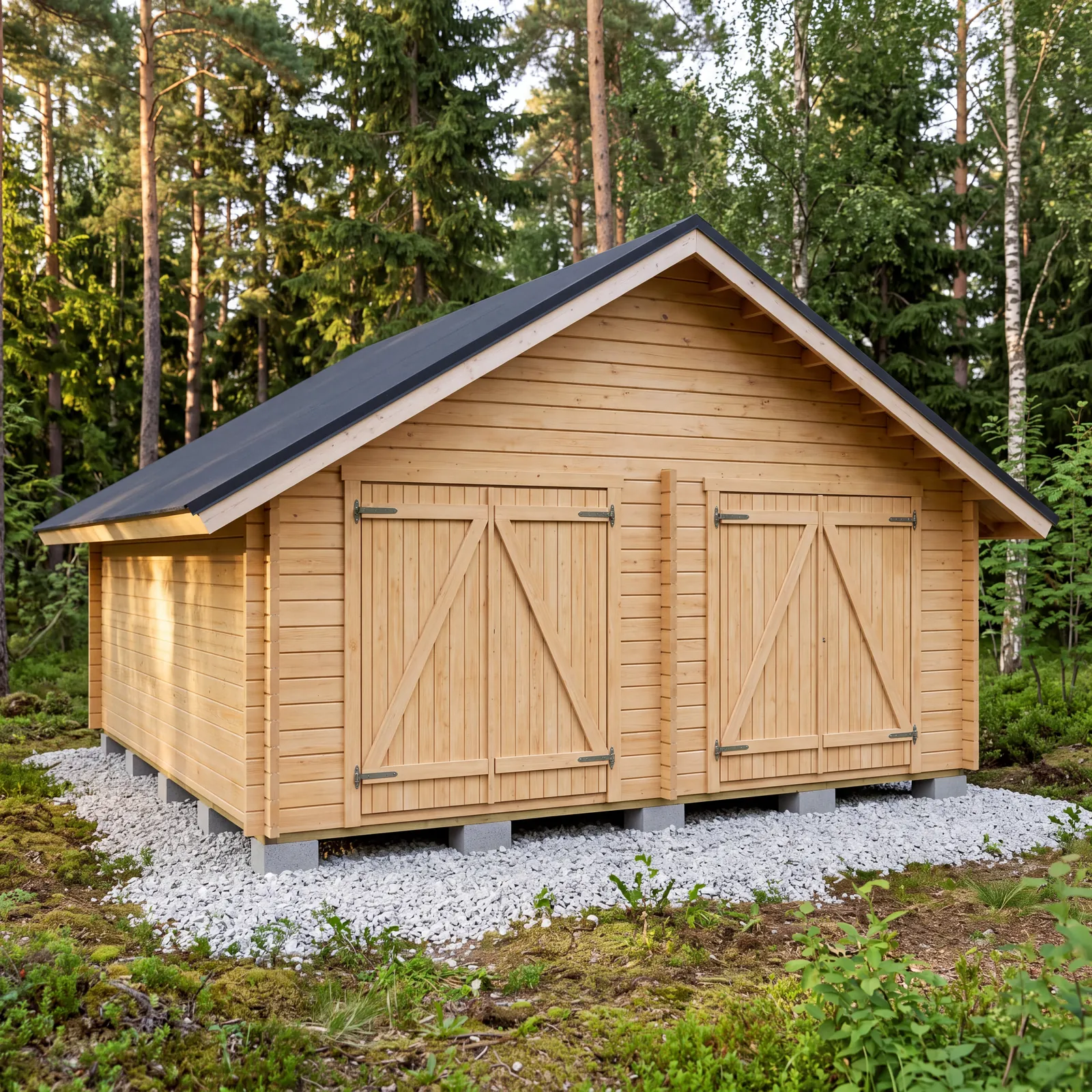 LP Garden S-XXL (25 m²) Suoraseinäinen pihavarasto