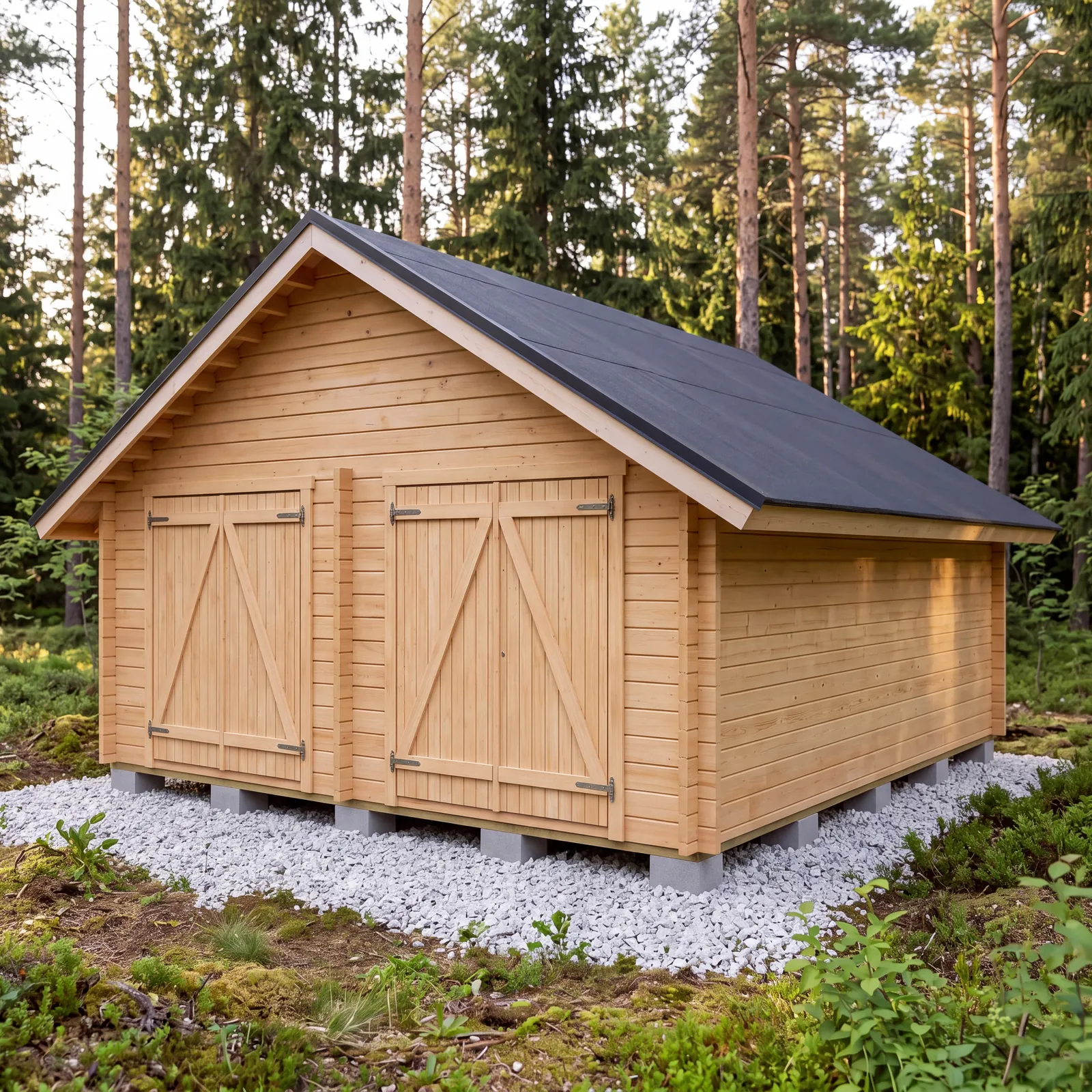 LP Garden S-XXL (25 m²) Suoraseinäinen pihavarasto kuva 2