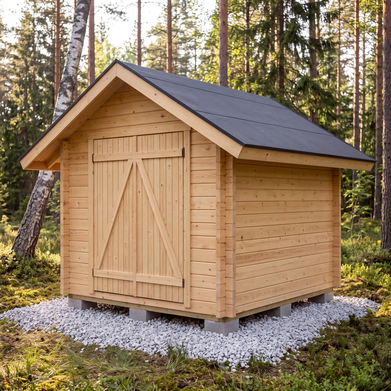 LP Garden S-S (6,7 m²) Suoraseinäinen pihavarasto kuva 2