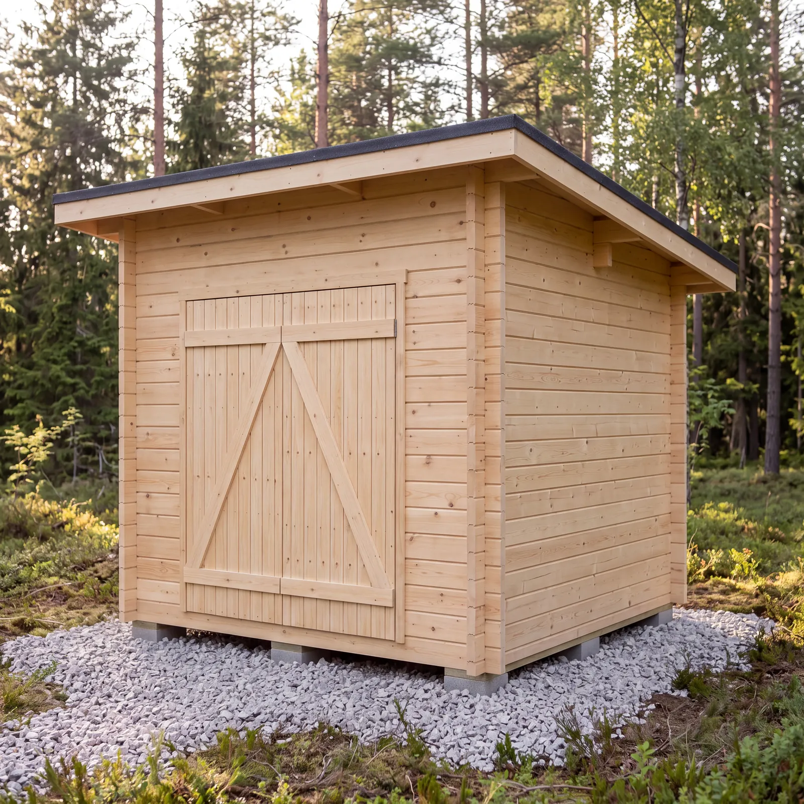 LP Garden PS-S (6,7 m²) Pulpettikattoinen pihavarasto kuva 2