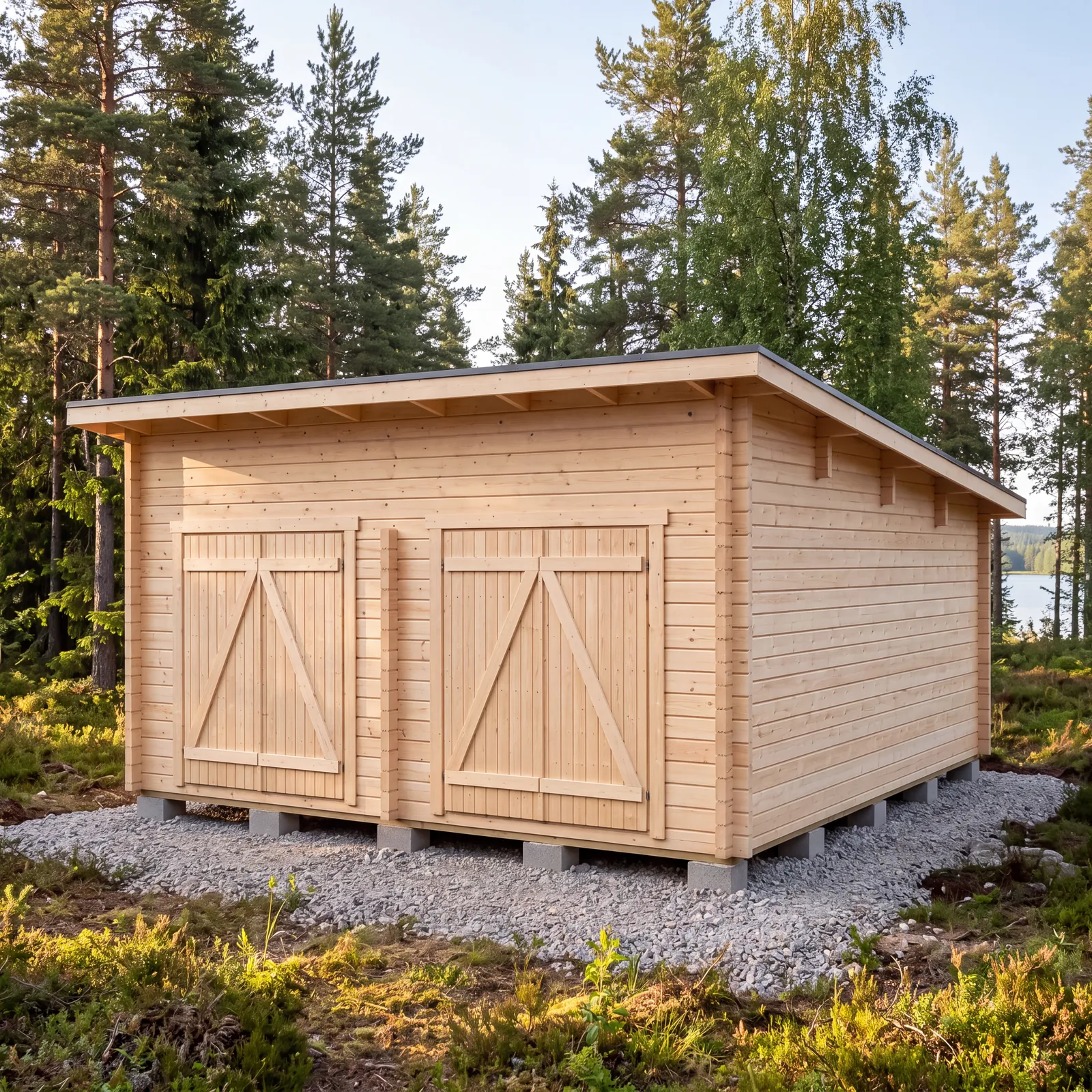 LP Garden PS-XXL (25 m²) Pulpettikattoinen pihavarasto