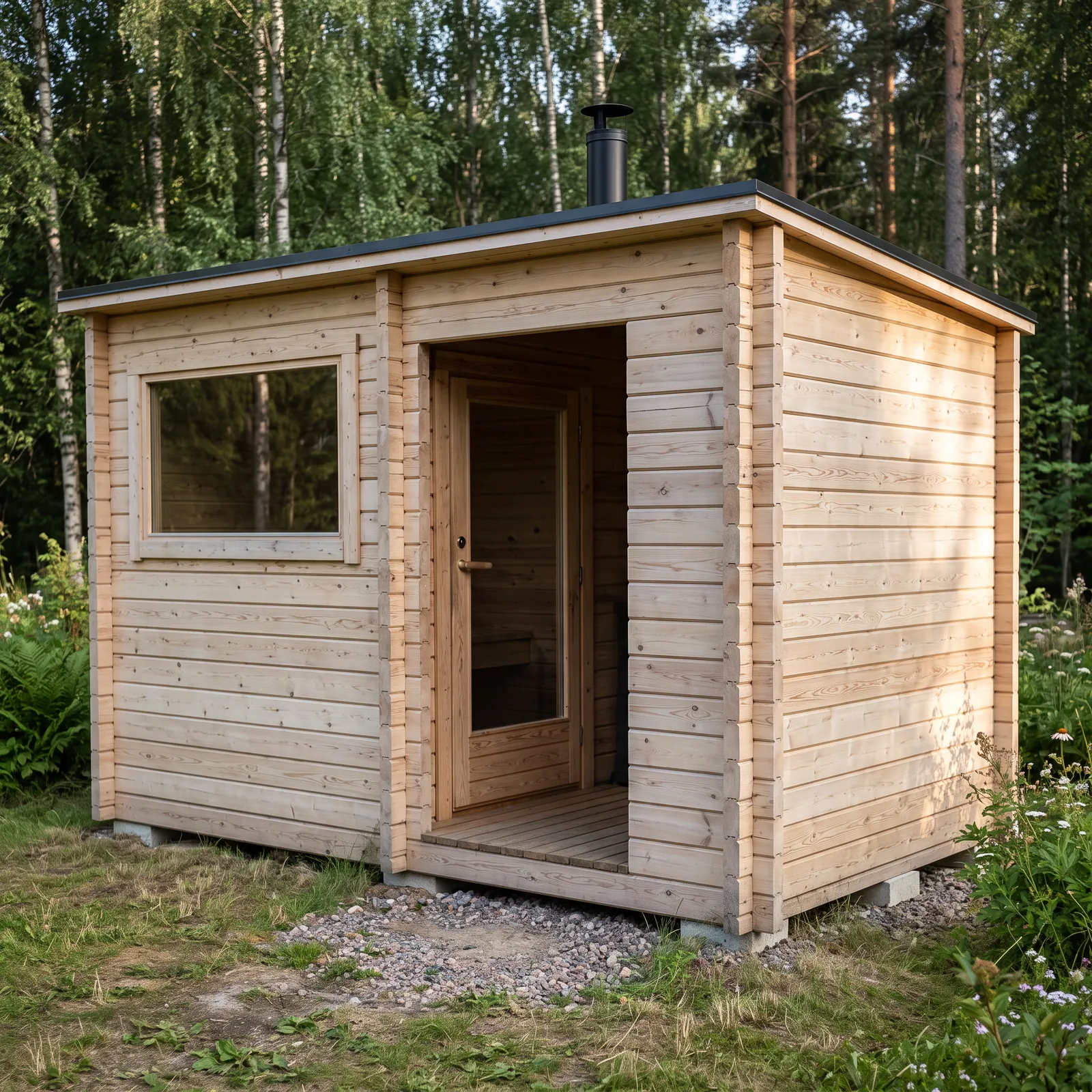 Sauna, Kuutio Plus - Katoksella