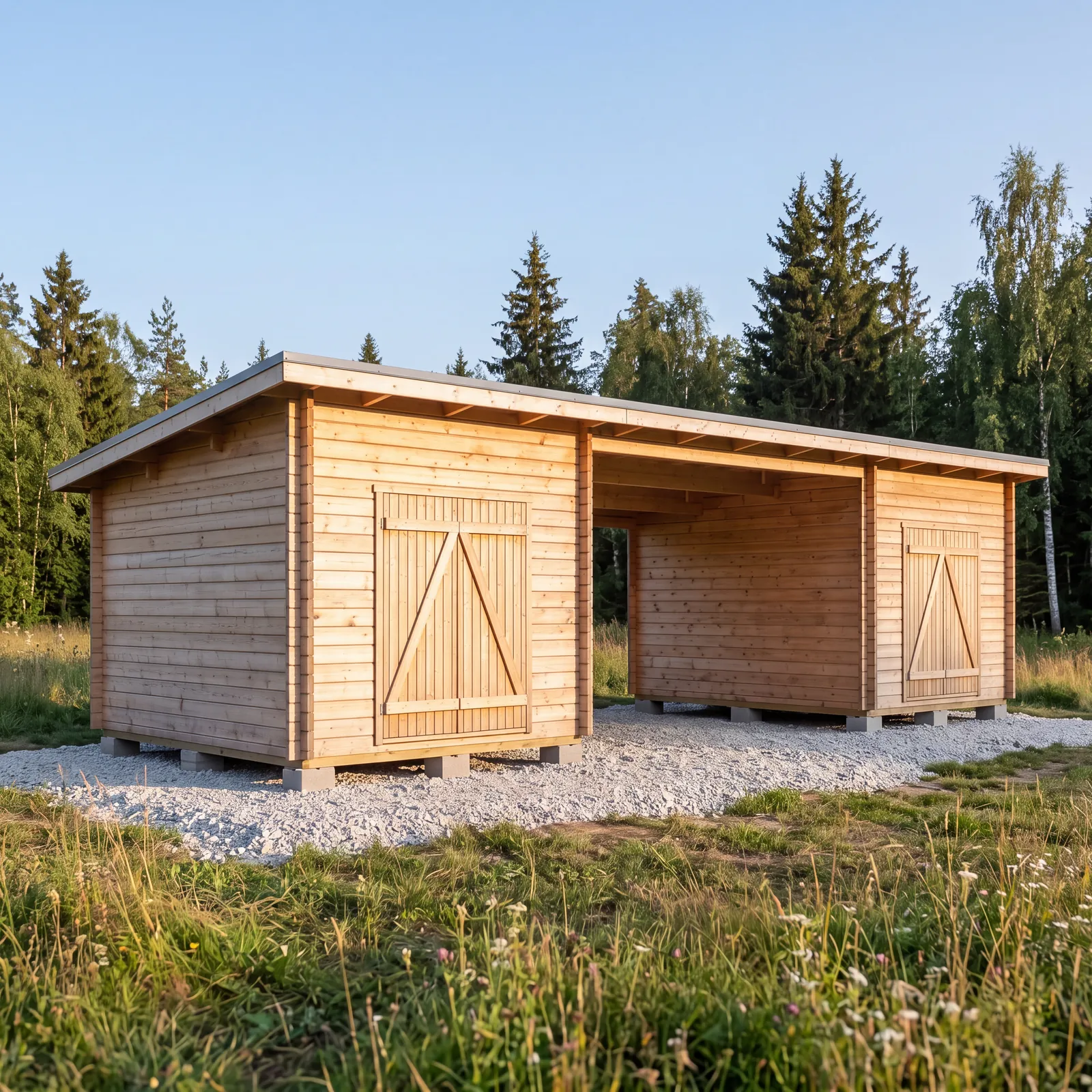 Parilato PS-M+M (10,5m2 + 10,5m2 välikatoksella)