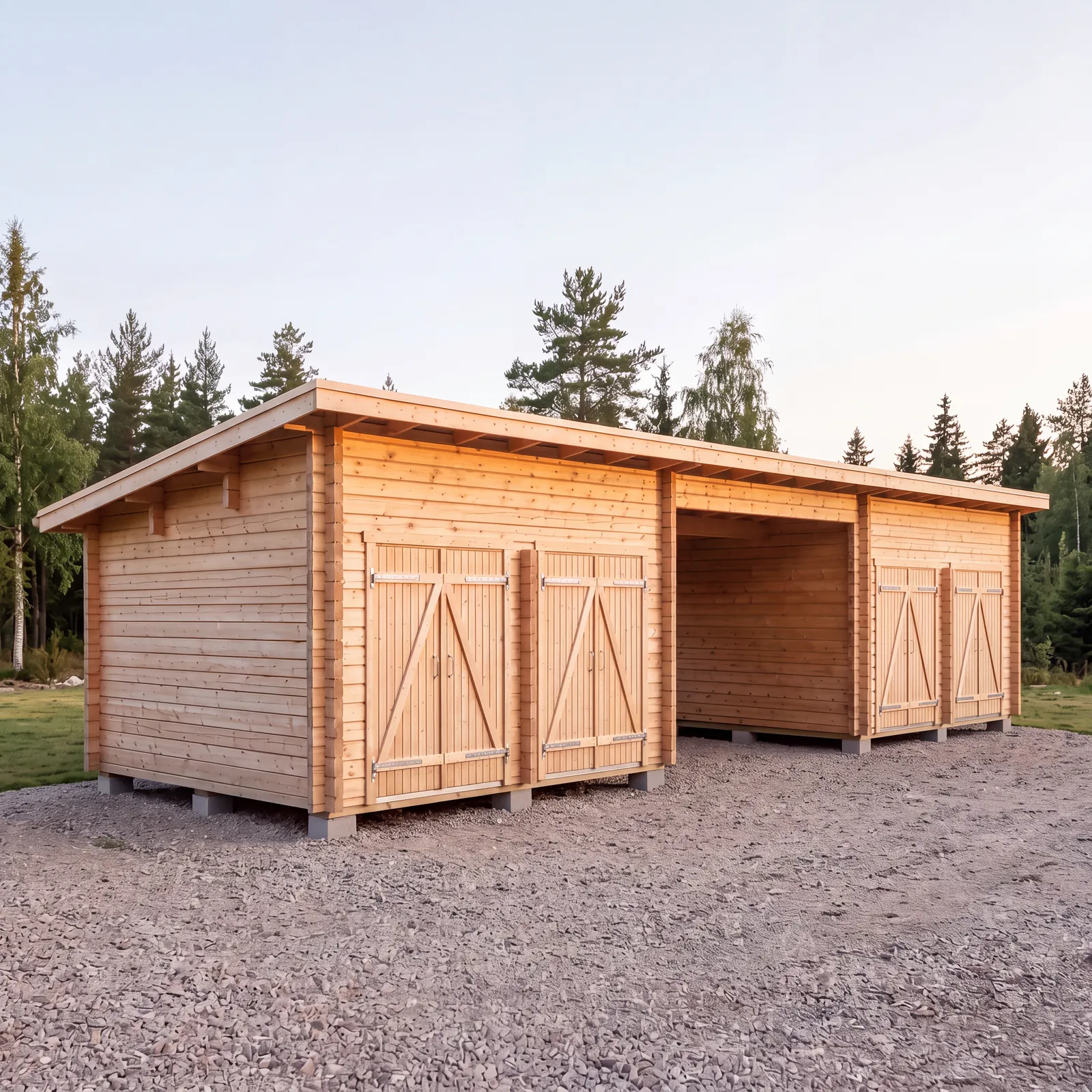 Parilato PS-XL+XL (20m2 + 20m2 välikatoksella)