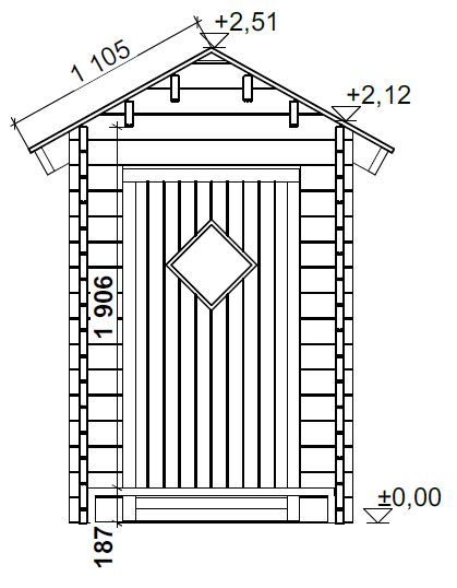 Hirsi WC T2 (2 m²) kuva 4