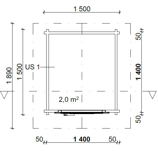 Hirsi WC T2 (2 m²) kuva 6
