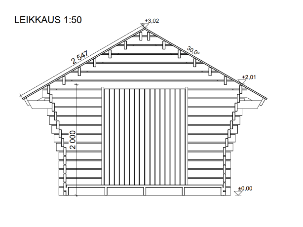Hirsilato R-M (10m²) Rakomallinen Pihavarasto kuva 8