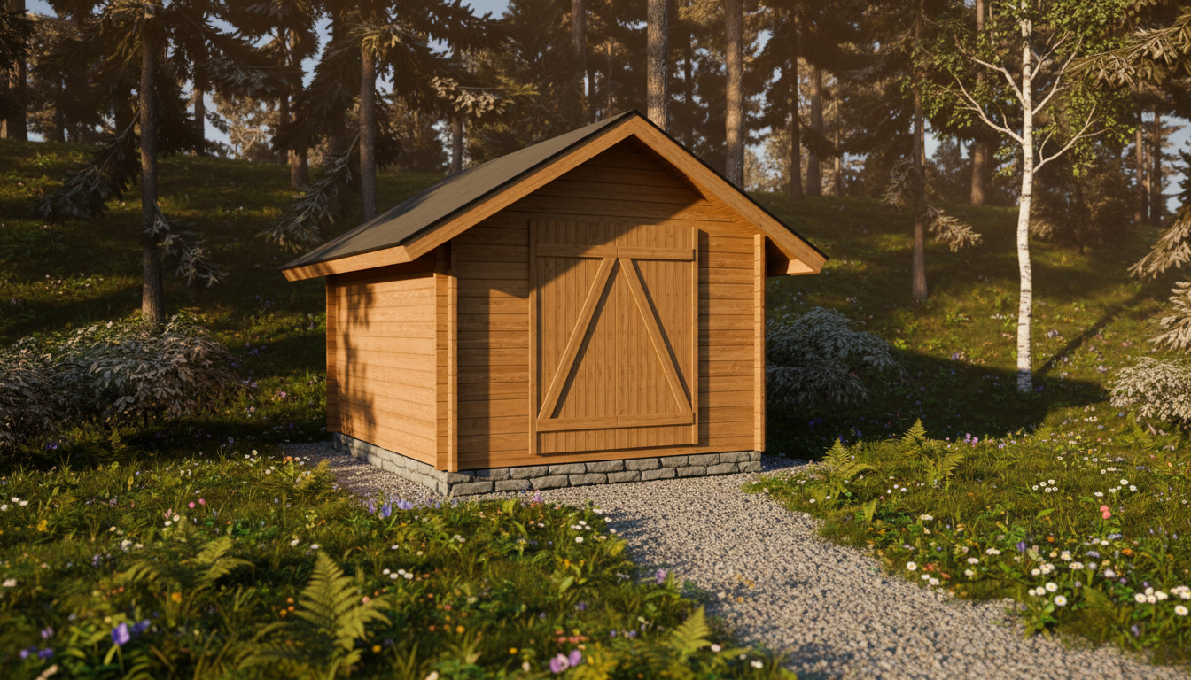 LP Garden S-M (10,5 m²) Suoraseinäinen pihavarasto kuva 3