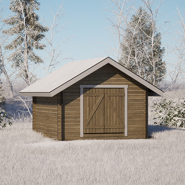 LP Garden S-M (10,5 m²) Suoraseinäinen pihavarasto kuva 4