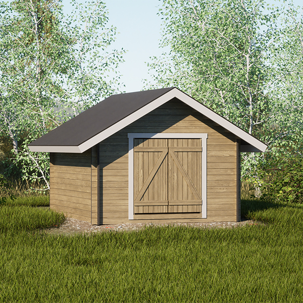 LP Garden S-M (10,5 m²) Suoraseinäinen pihavarasto kuva 5