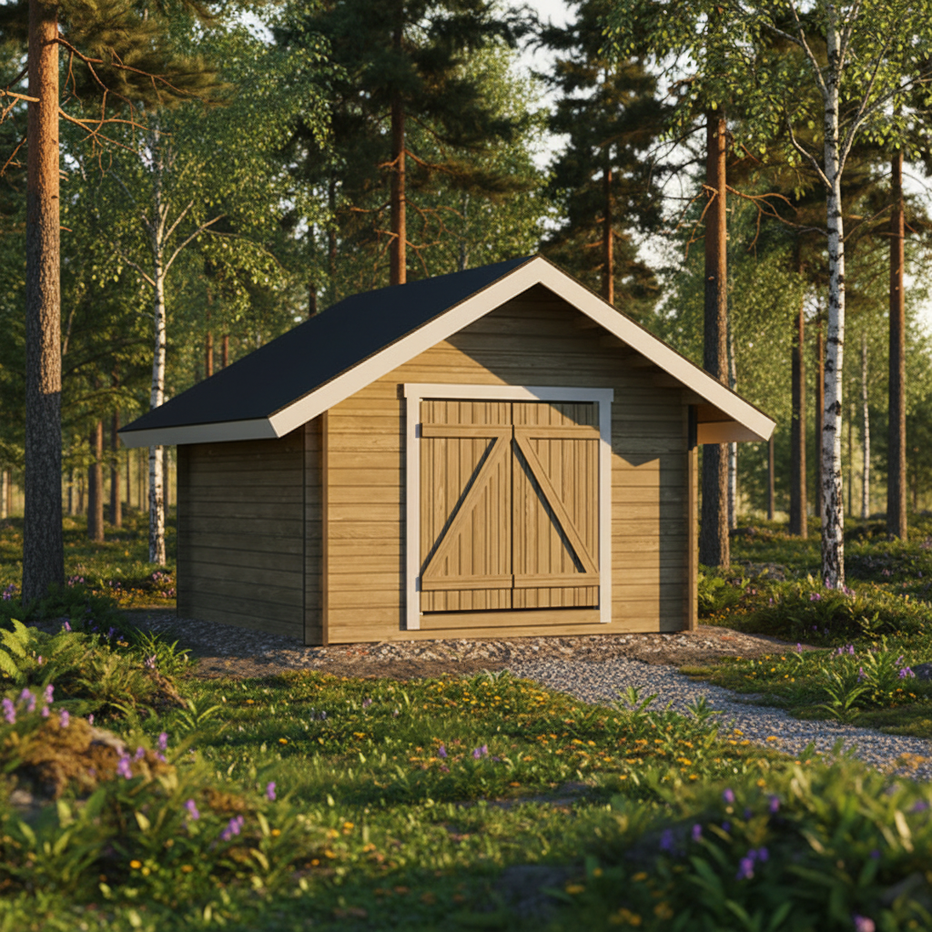 LP Garden S-M (10,5 m²) Suoraseinäinen pihavarasto kuva 6