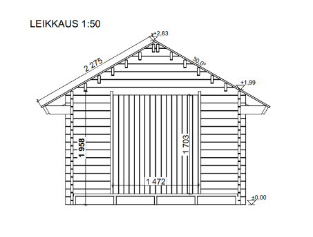 LP Garden S-M (10,5 m²) Suoraseinäinen pihavarasto kuva 8