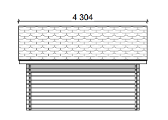 LP Garden S-M (10,5 m²) Suoraseinäinen pihavarasto kuva 11