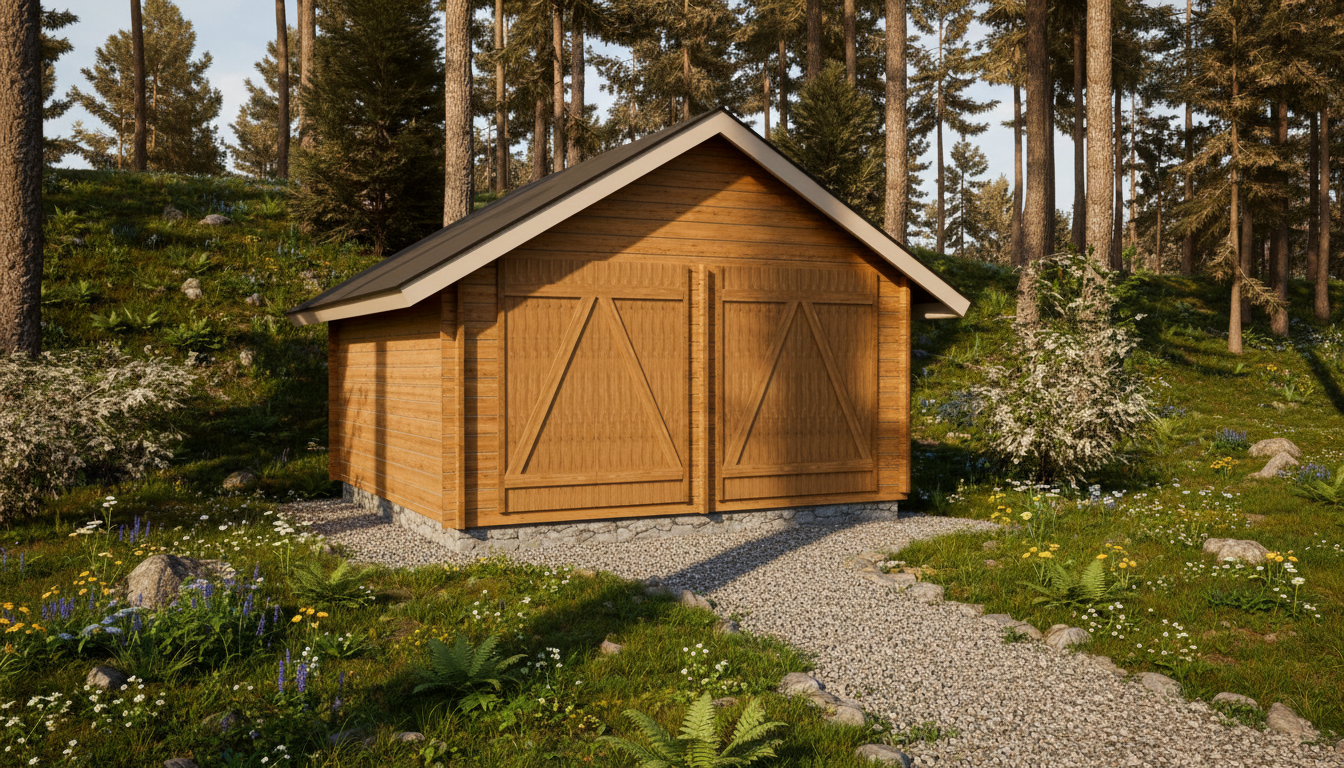 LP Garden S-L (16,4 m²) Suoraseinäinen pihavarasto kuva 3