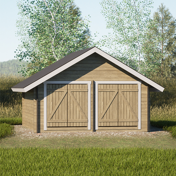 LP Garden S-L (16,4 m²) Suoraseinäinen pihavarasto kuva 5