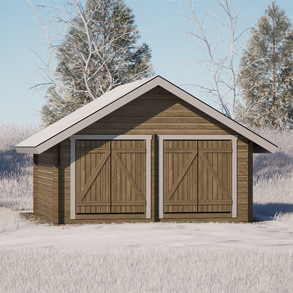 LP Garden S-L (16,4 m²) Suoraseinäinen pihavarasto kuva 6