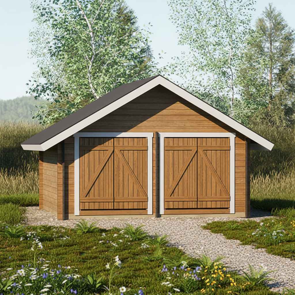 LP Garden S-L (16,4 m²) Suoraseinäinen pihavarasto kuva 7