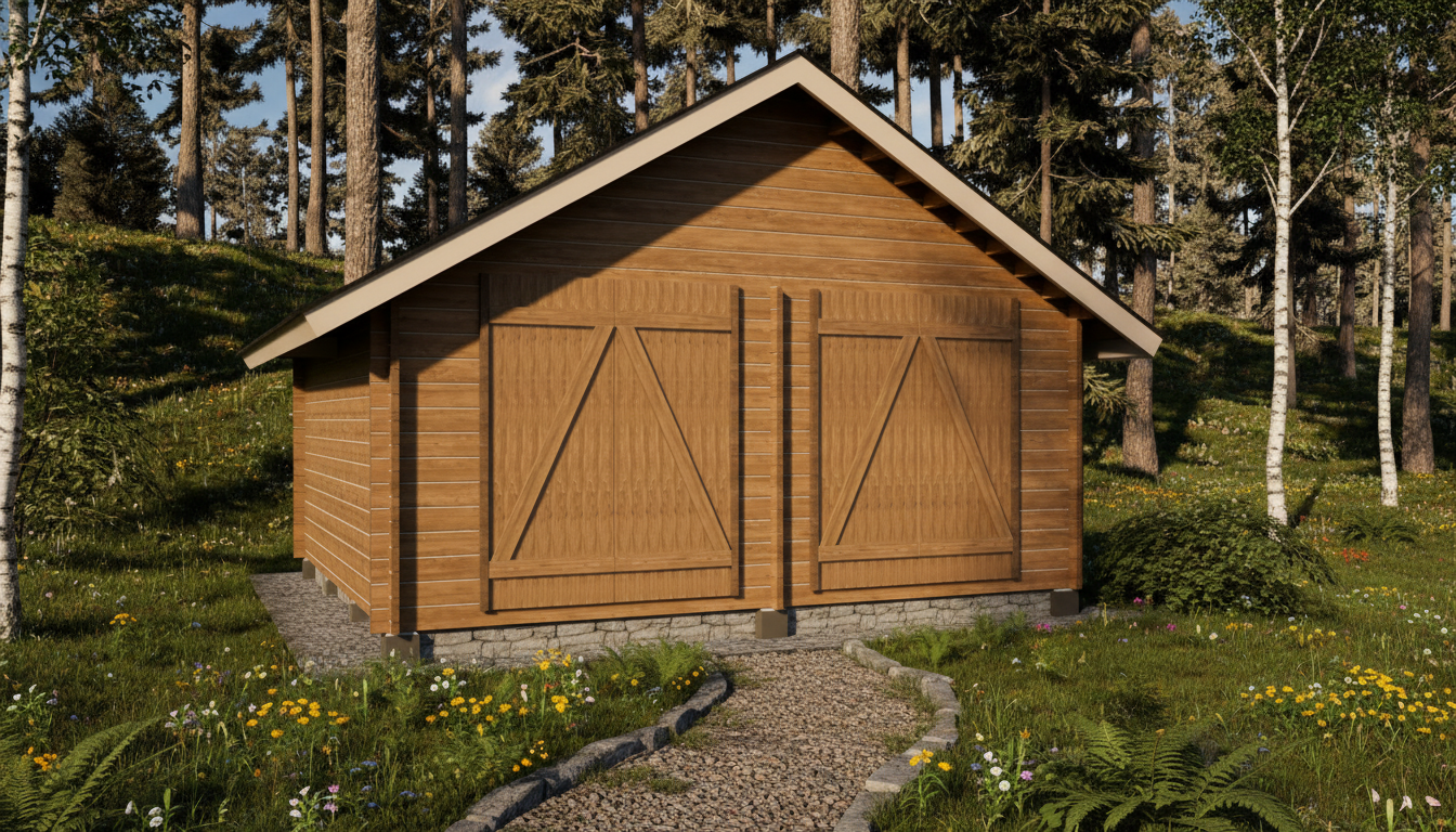LP Garden S-XL (20 m²) Suoraseinäinen pihavarasto kuva 3