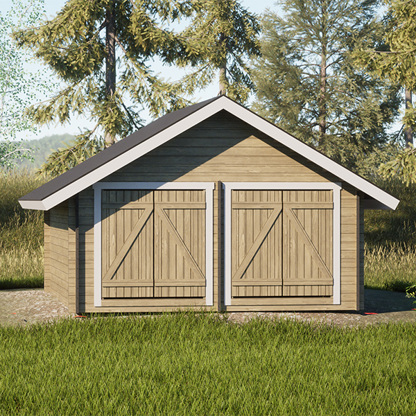 LP Garden S-XL (20 m²) Suoraseinäinen pihavarasto kuva 5