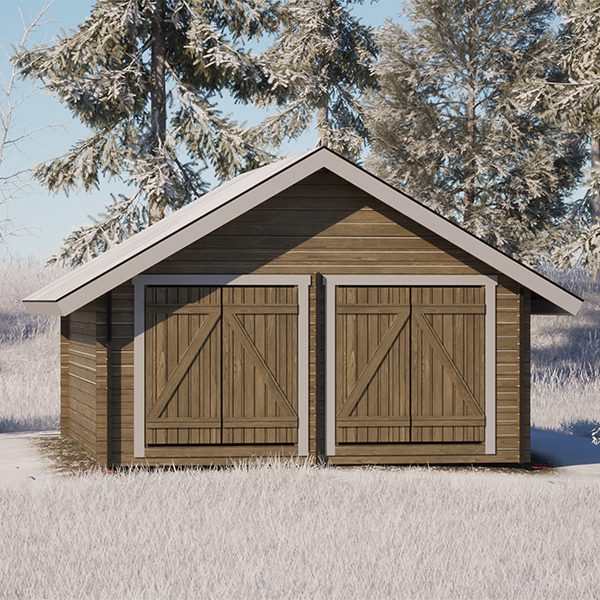 LP Garden S-XL (20 m²) Suoraseinäinen pihavarasto kuva 7