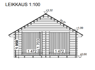 LP Garden S-XL (20 m²) Suoraseinäinen pihavarasto kuva 8