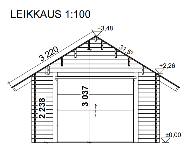 Autotalli AT22L (22 m²) kuva 4