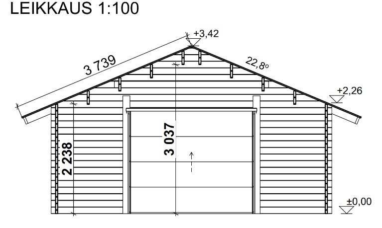 Autotalli AT30L (29,9 m²) kuva 5