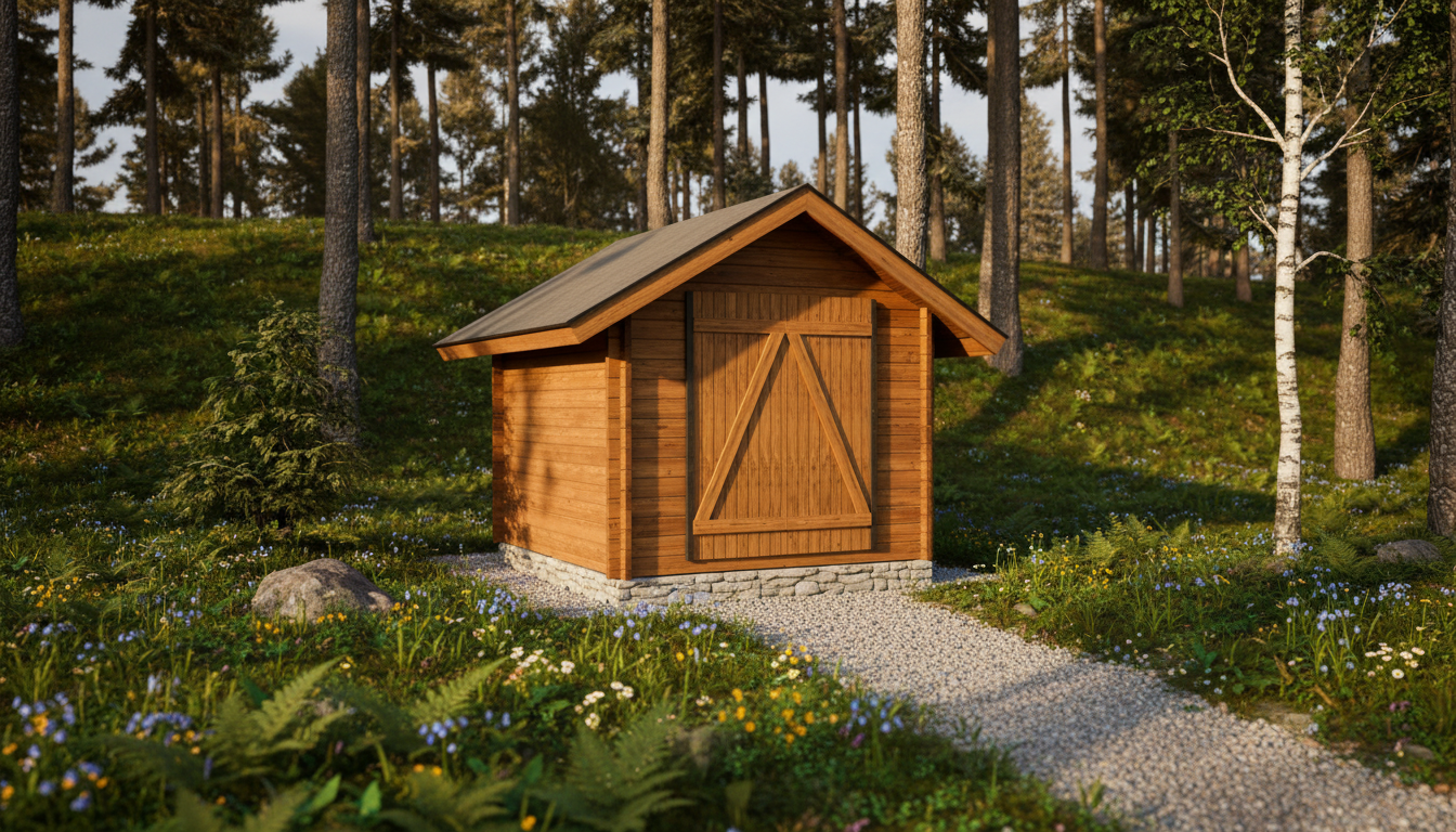 LP Garden S-S (6,7 m²) Suoraseinäinen pihavarasto kuva 3