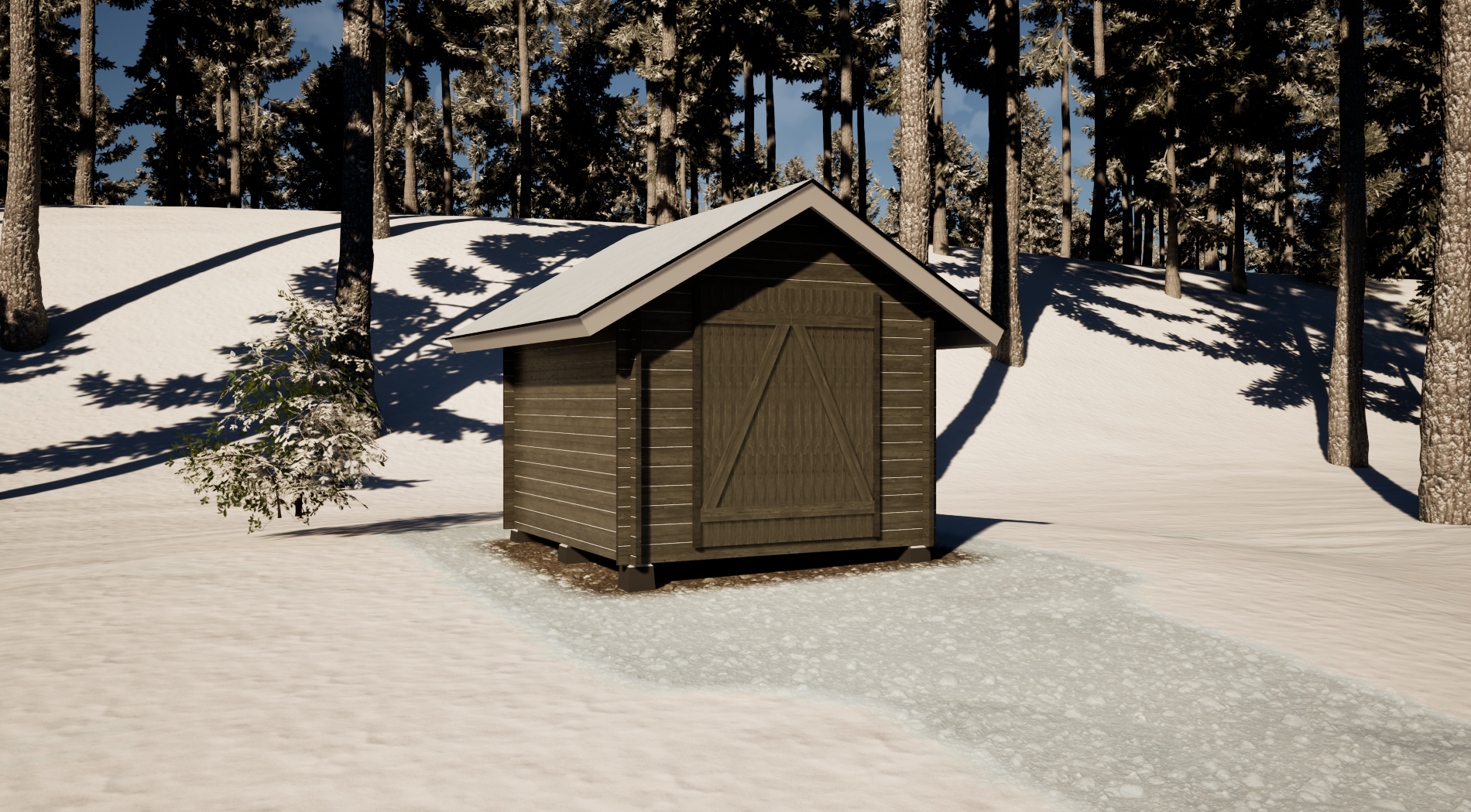 LP Garden S-S (6,7 m²) Suoraseinäinen pihavarasto kuva 4