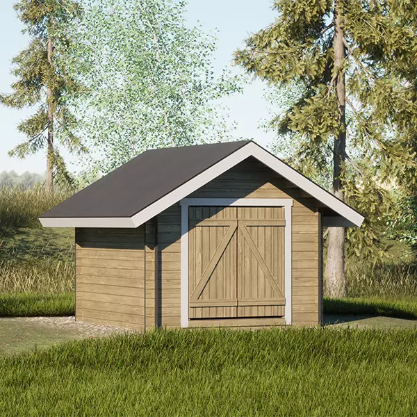 LP Garden S-S (6,7 m²) Suoraseinäinen pihavarasto kuva 5