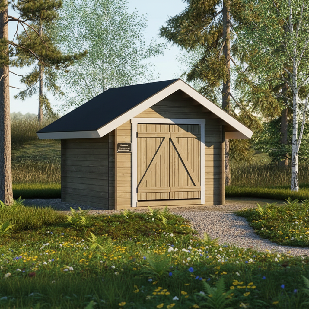 LP Garden S-S (6,7 m²) Suoraseinäinen pihavarasto kuva 6