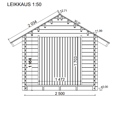 LP Garden S-S (6,7 m²) Suoraseinäinen pihavarasto kuva 8
