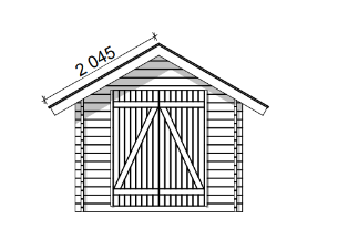 LP Garden S-S (6,7 m²) Suoraseinäinen pihavarasto kuva 10